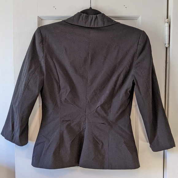 Black 3/4 Length Sleeve Le Chateau Blazer - Picture 2 of 2